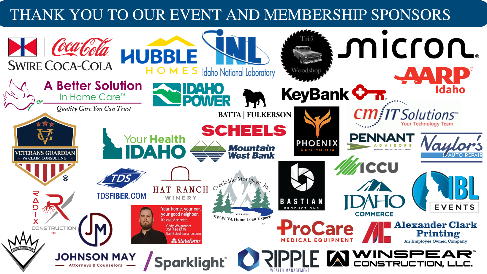 Event and Membership Sponsors (12)